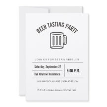 Invitación de la prueba de la cerveza de la