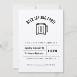 Invitación de la prueba de la cerveza de la