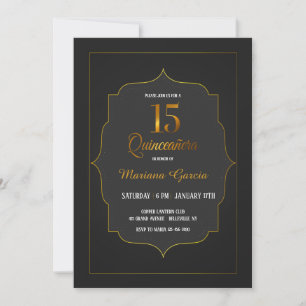 Invitación de la Quinceañera del Oro