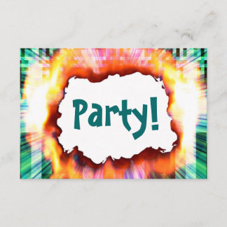 Invitación de la ráfaga del fiesta