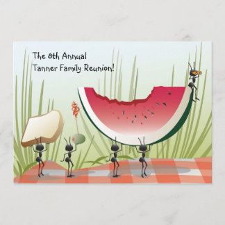 Invitación de la reunión de la comida campestre,