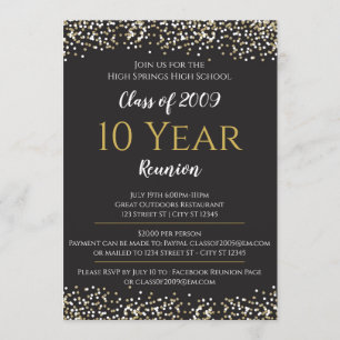 Invitación de la reunión de la High School