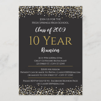 Invitación de la reunión de la High School