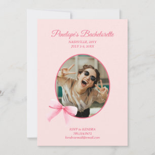 Invitación de la Romántica Coquette Bachelorette P