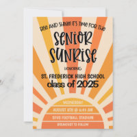 Invitación de la semana de mayores de Senior Sunri