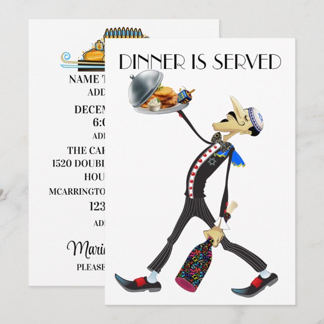 Invitación de la serie de espera de reunión única (Anverso / Reverso)