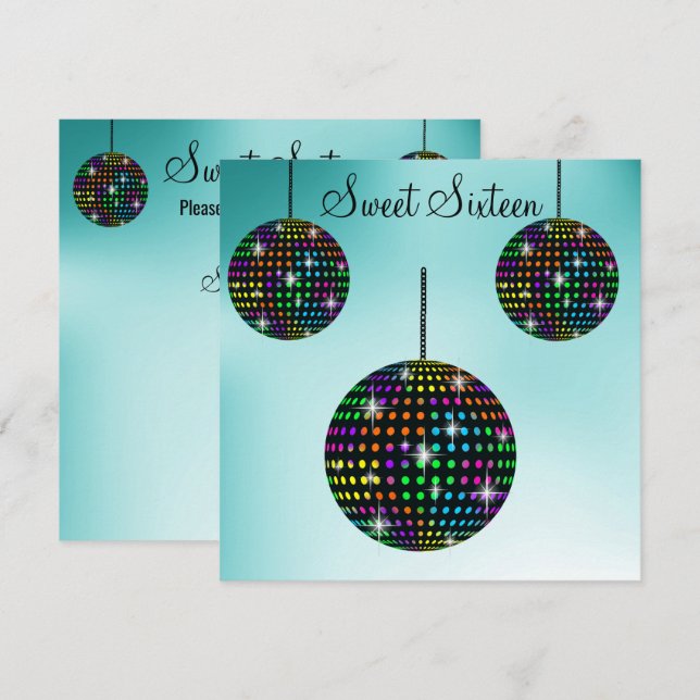 INVITACIÓN DE LA SEXTA PARTE DE Aqua DISCOBALL SWE (Anverso / Reverso)
