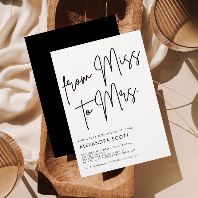 Invitación De la Srta. Bridal Shower (Subido por el creador)