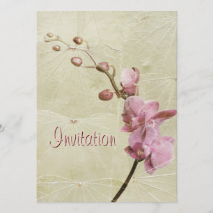 Invitación de la textura de la orquídea y de la