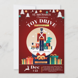 Invitación de la unidad de juguete de los navidade