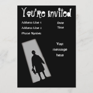 Invitación de la zona crepuscular del fiesta de