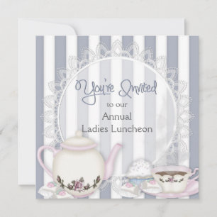 INVITACIÓN DE LADIES LUNHEON - TIEMPO DE TÉ