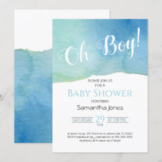 Invitación de Laguna Baby Shower