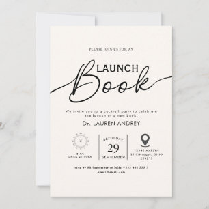 Invitación de lanzamiento de libro