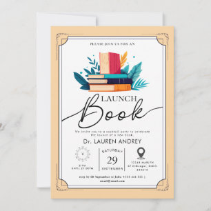 Invitación de lanzamiento de libro