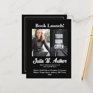 Invitación de lanzamiento del libro Black Book – A