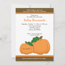 Invitación de las calabazas de otoño Baby Shower 5