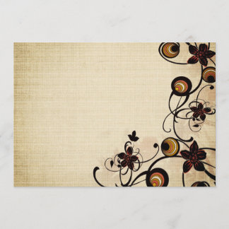 Invitación de las flores y de los círculos del