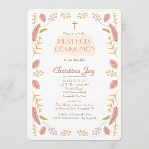 Invitación de las hojas y de las bayas