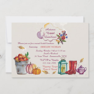 Invitación de las imágenes del otoño