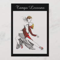 Invitación de las lecciones del tango