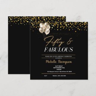 Invitación de las mujeres a los cincuenta y fabulo