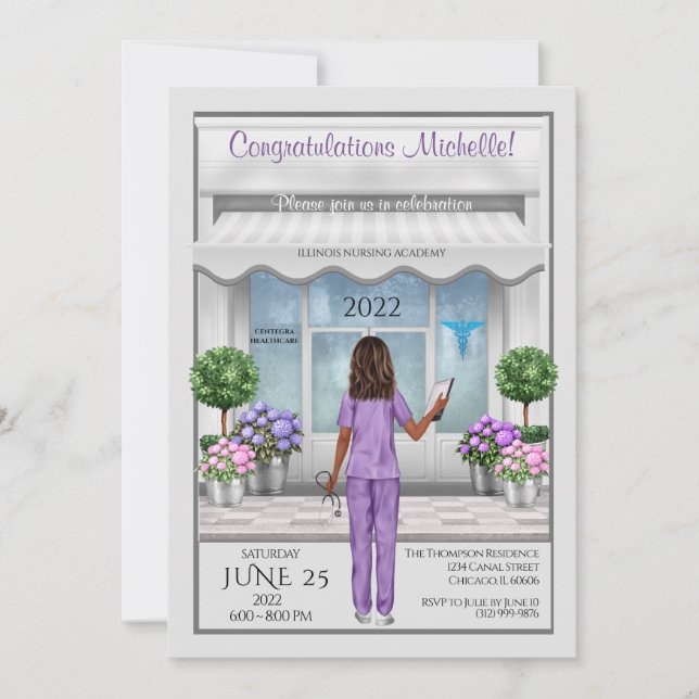 Invitación de las mujeres a un curso de enfermería (Anverso)