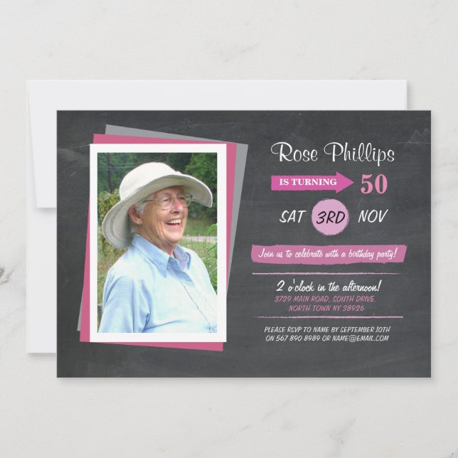 Invitación de las mujeres a una charla rosa de cum (Anverso)