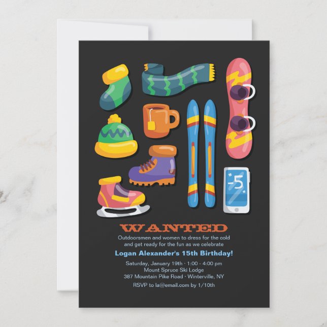 Invitación de las necesidades de los deportes de (Anverso)