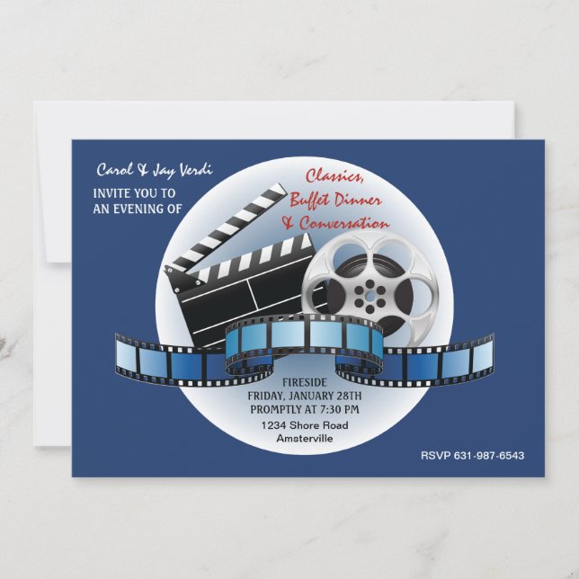 Invitación de las obras clásicas de la película (Anverso)