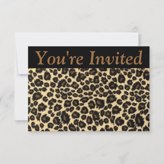 Invitación de leopardo (Anverso)