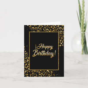 Invitación de Leopardo de Joyas y Oro Negro