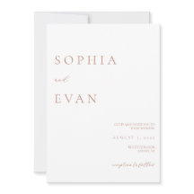 Invitación de Letra Simple y Elegante