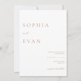 Invitación de Letra Simple y Elegante