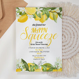 Invitación de limón de ducha de novia principal Sq