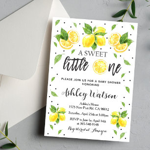Invitación de limón, un tema cítrico dulce 