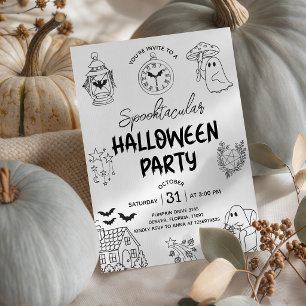 Invitación de Línea Artística para Fiesta de Hallo