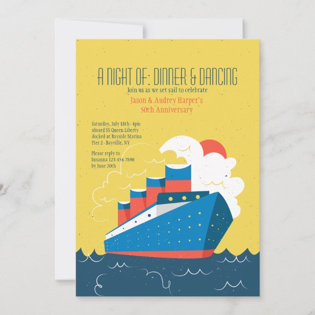 Invitación de línea de crucero (Anverso)
