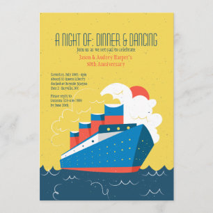 Invitación de línea de crucero