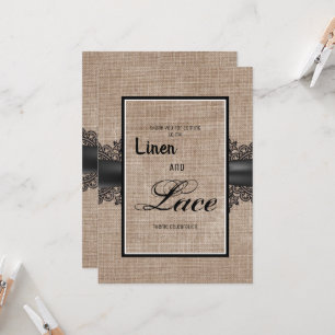 Invitación de línea y encaje