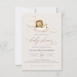 Invitación de Lion Baby Shower