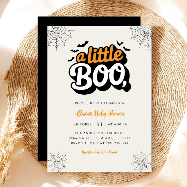 Invitación de Little Boo Baby Shower (Subido por el creador)