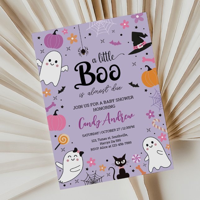 Invitación de Little Boo Baby Shower (Subido por el creador)