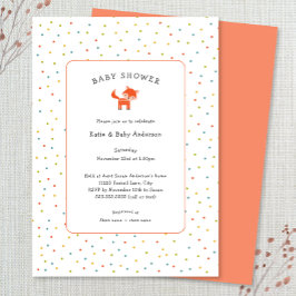 Invitación de Little Fox Baby Shower