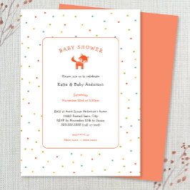Invitación de Little Fox Baby Shower