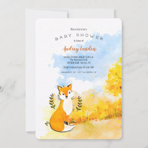 Invitación de Little Fox Baby Shower