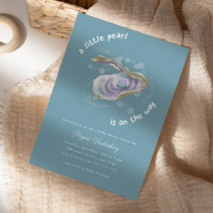 Invitación de Little Pearl Baby Shower