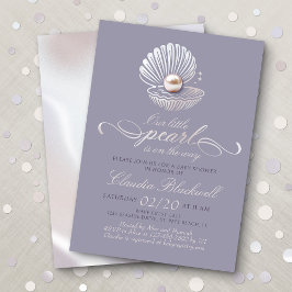 Invitación de Little Pearl Baby Shower