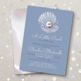 Invitación de Little Pearl Baby Shower