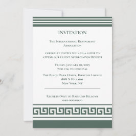 Invitación de llave griega